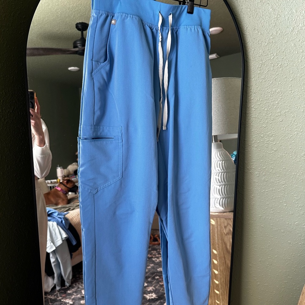 Figs Women's Ceil Blue Zamora Jogger Scrub Pant - S Tall